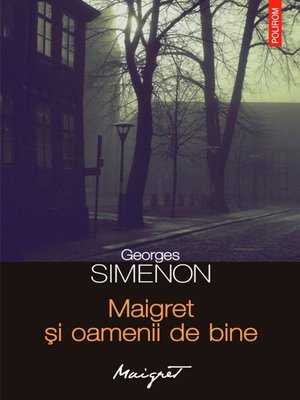 cover image of Maigret și oamenii de bine